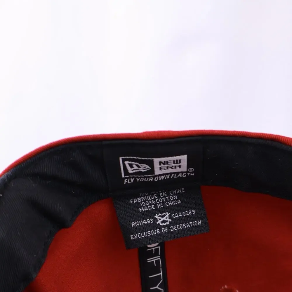 New Era Chicago Bulls Hardwood Classics 9FIFTY Strapback Hat Red Black